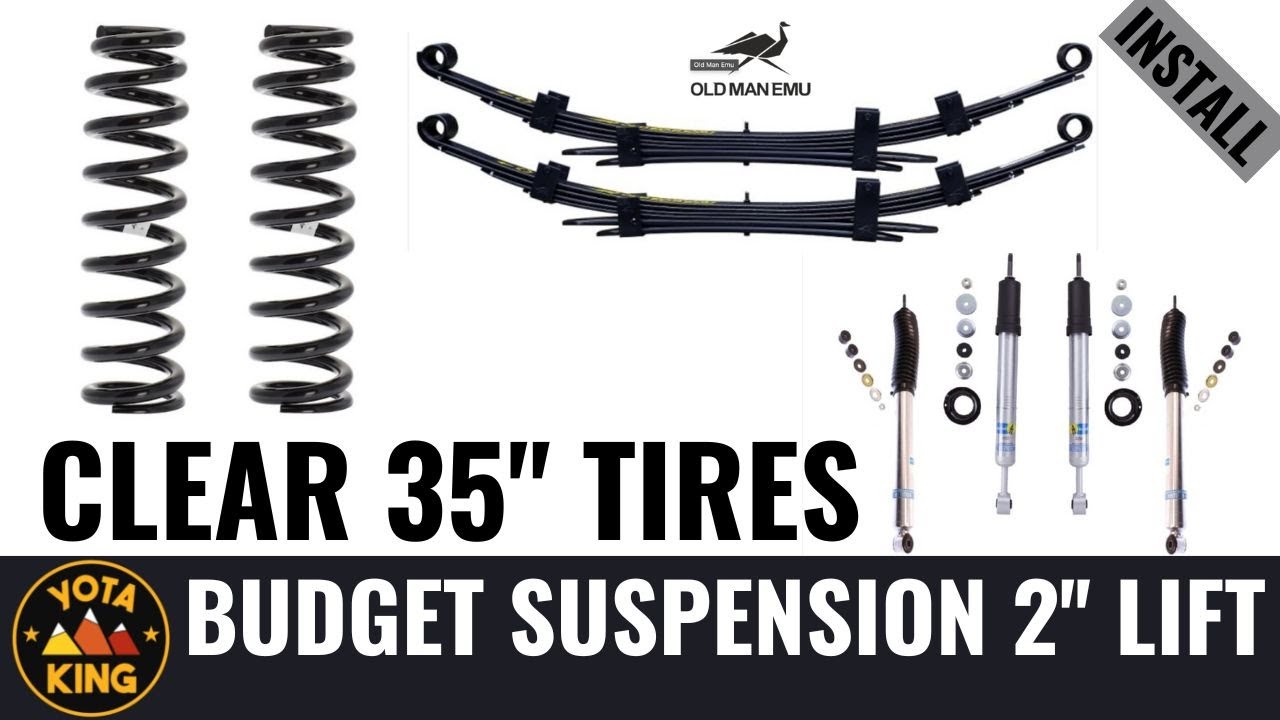 Toyota Tacoma shock, spring, and leaf upgrade