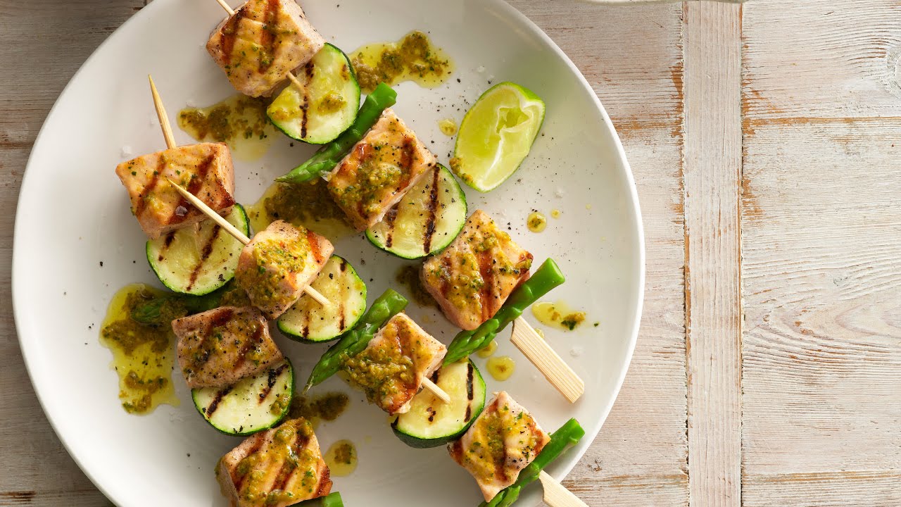 Salmon Kebabs