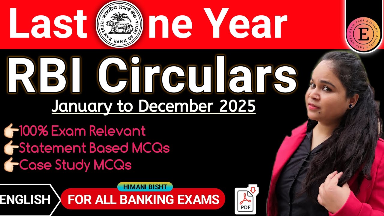 Last One Year RBI Circulars (January to December 2025) by Himani Bisht | RBI in News