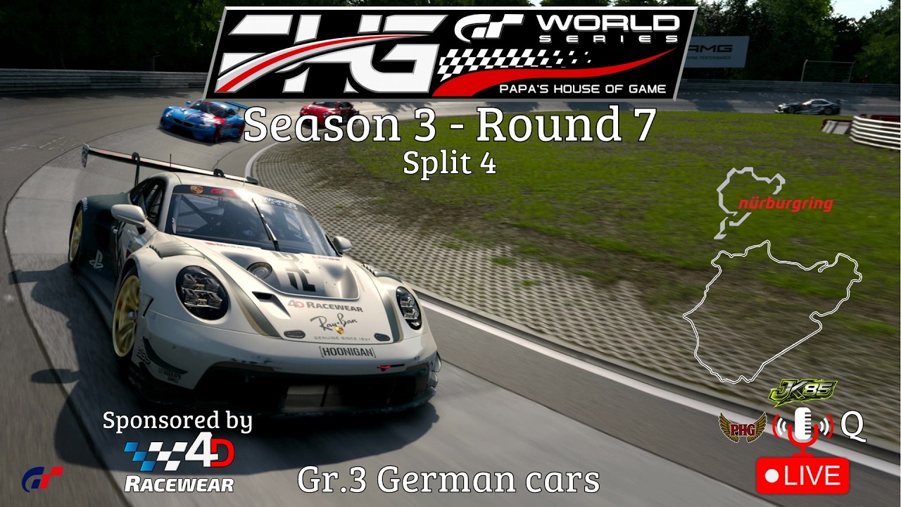 Gran Turismo 7 - PHG World Series Season 3 - Round 7 @ Nurburgring - Split 4