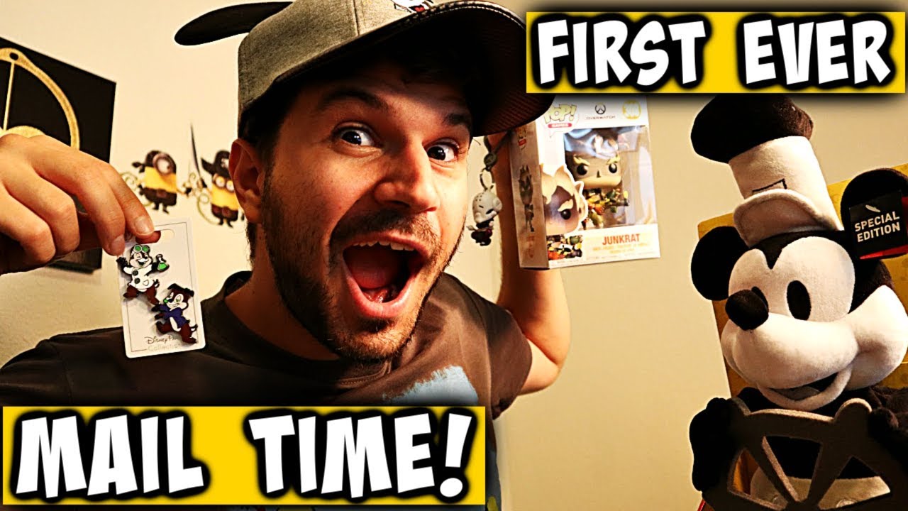 Dave Kay's First EVER Disney Mail Time! Unboxing Disney Gifts & Overwatch Toys!