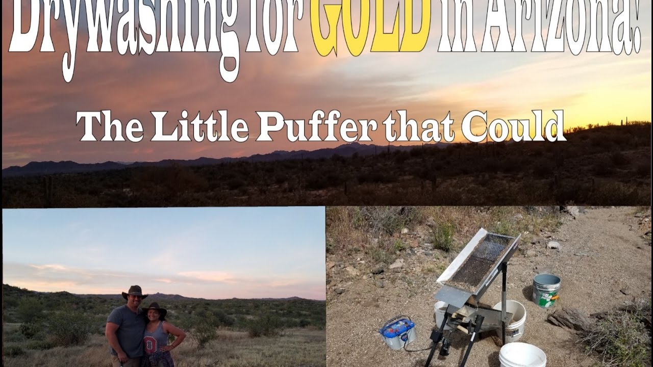 DRYWASHING FOR GOLD IN ARIZONA !!! Thompson Drywasher