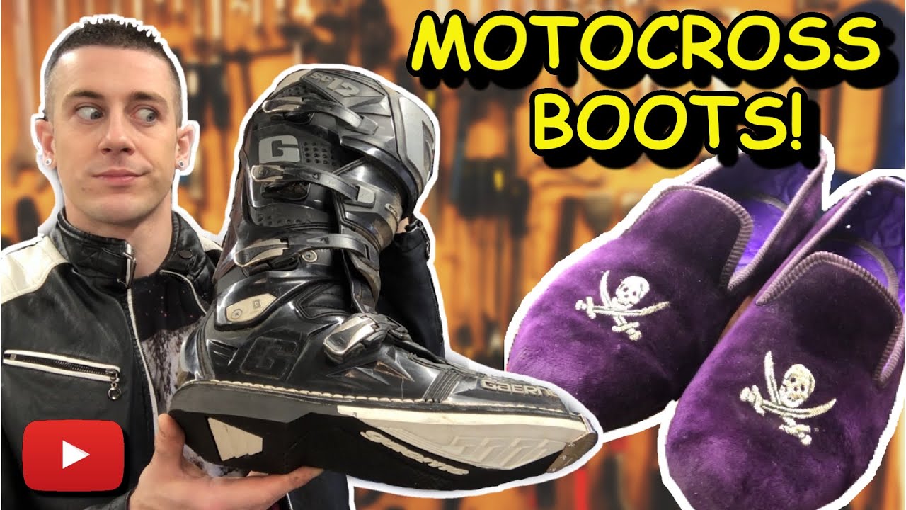 MOTOR CROSS BOOTS REPARED | PLUS Pirate Slippers | Timberland Boots