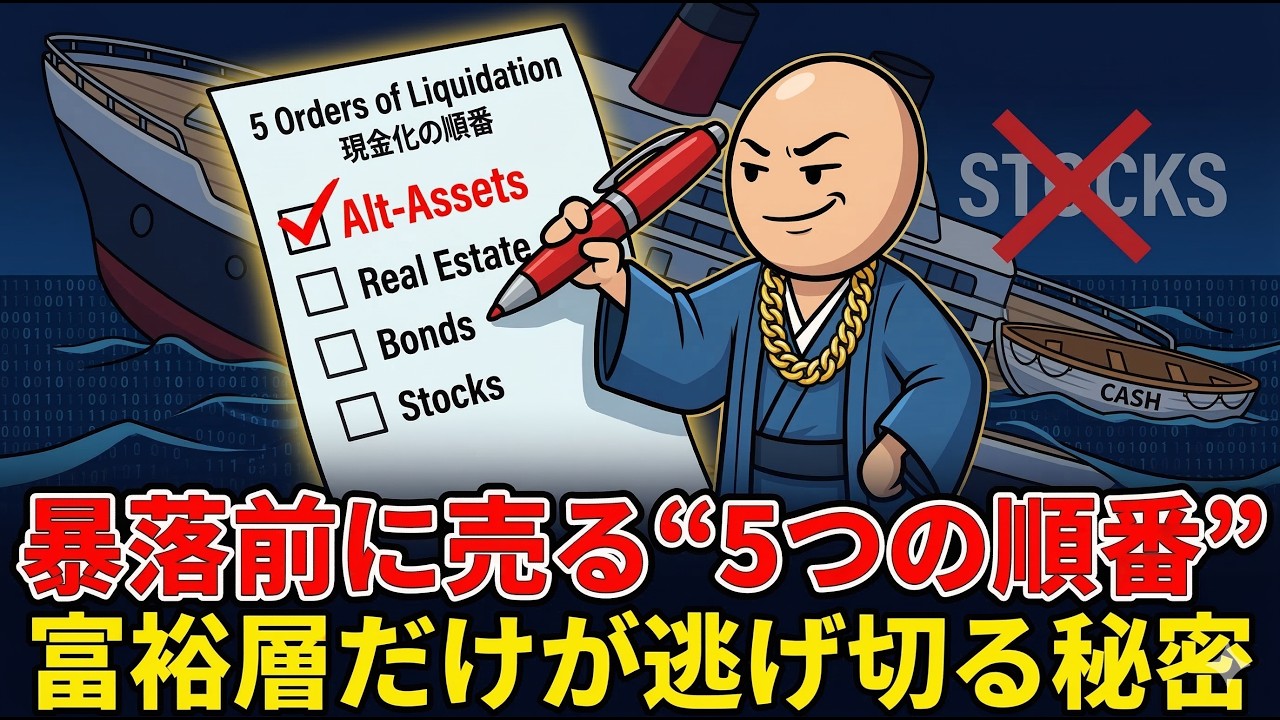【マクロ警報】パニック売りは素人だけ。暴落を「特大の収穫祭」に変える、富裕層の冷酷な撤退戦