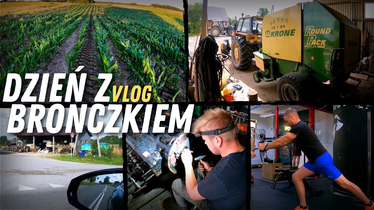 DZIEŃ z BRONKIEM *VLOG* 🔥 NOWE MASZYNY NA MOKRZYNIE, ROBOTA NA PODWÓRKU & OGLĘDZINY KUKURYDZY