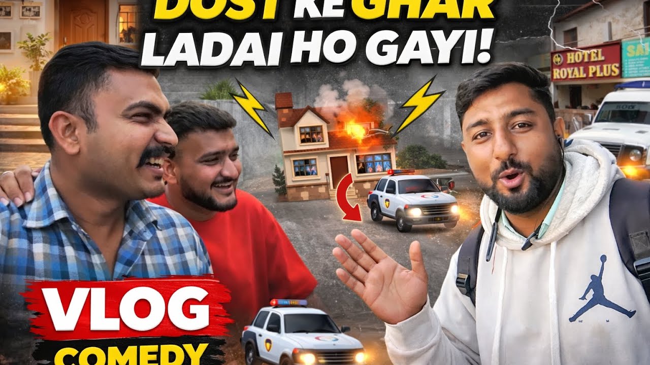 Collection chod ke dost ke ghar jana pada jhgda ho gaya tha#viral #comedy #vlog #funny 