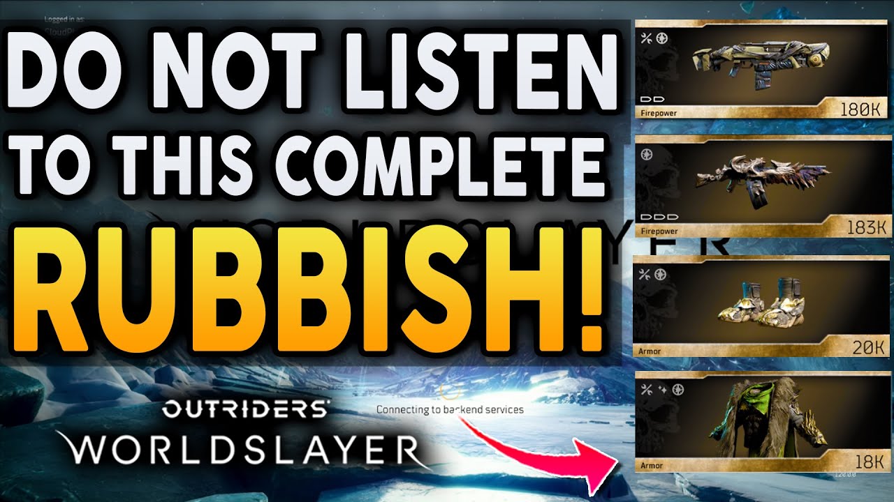 Outriders - Legendary Specific Farming! Don't Listen To This Rubbish!