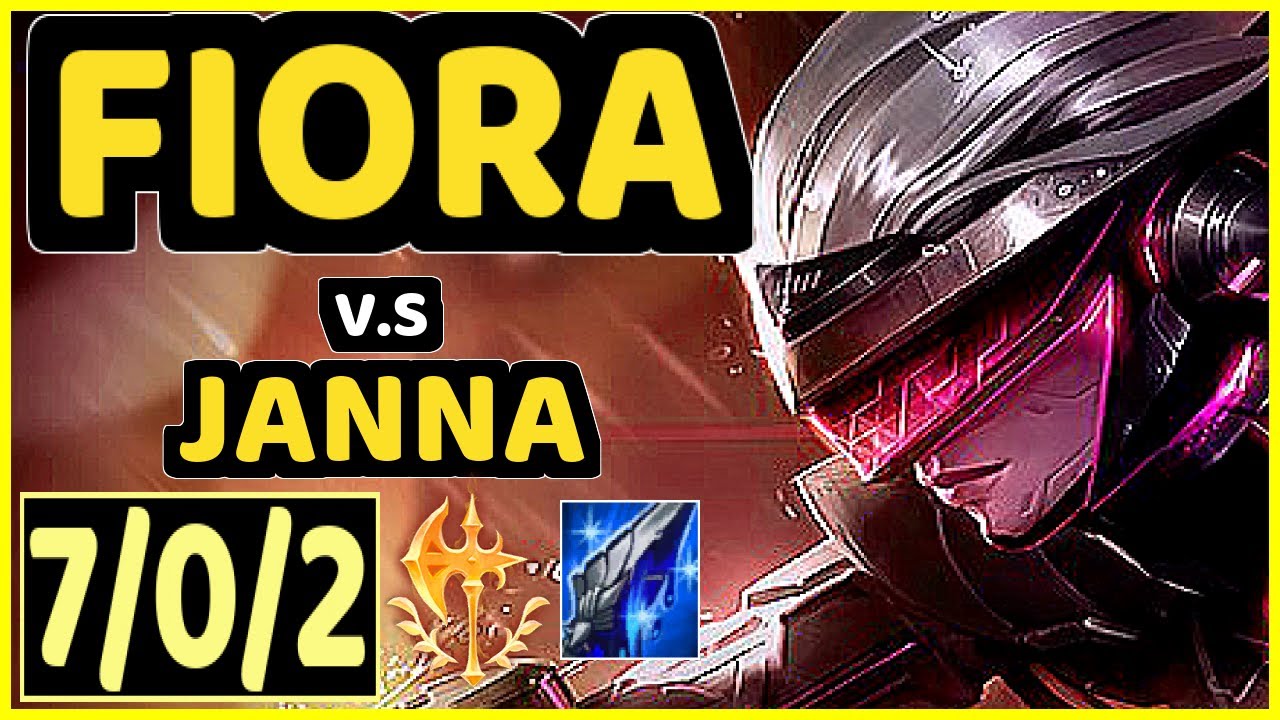 LEP (FIORA) vs JANNA - QUADRAKILL 7/0/2 KDA TOP GAMEPLAY - BR Ranked DIAMOND