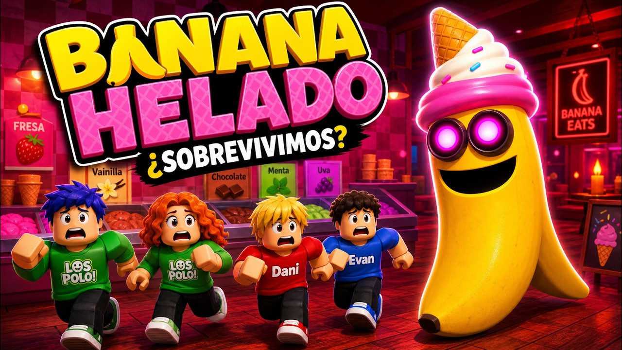 El Nuevo MAPA de ROBLOX BANANA EATS!! La HELADERIA!!