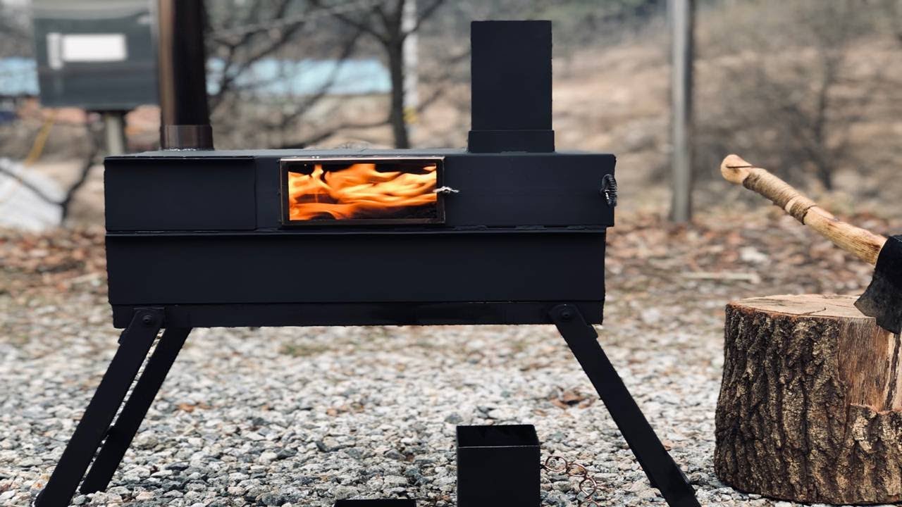 3오븐 각관 로켓스토브 만들기 / 캠핑 / Angle Pipe 3oven Rocket Stove making  / Camping