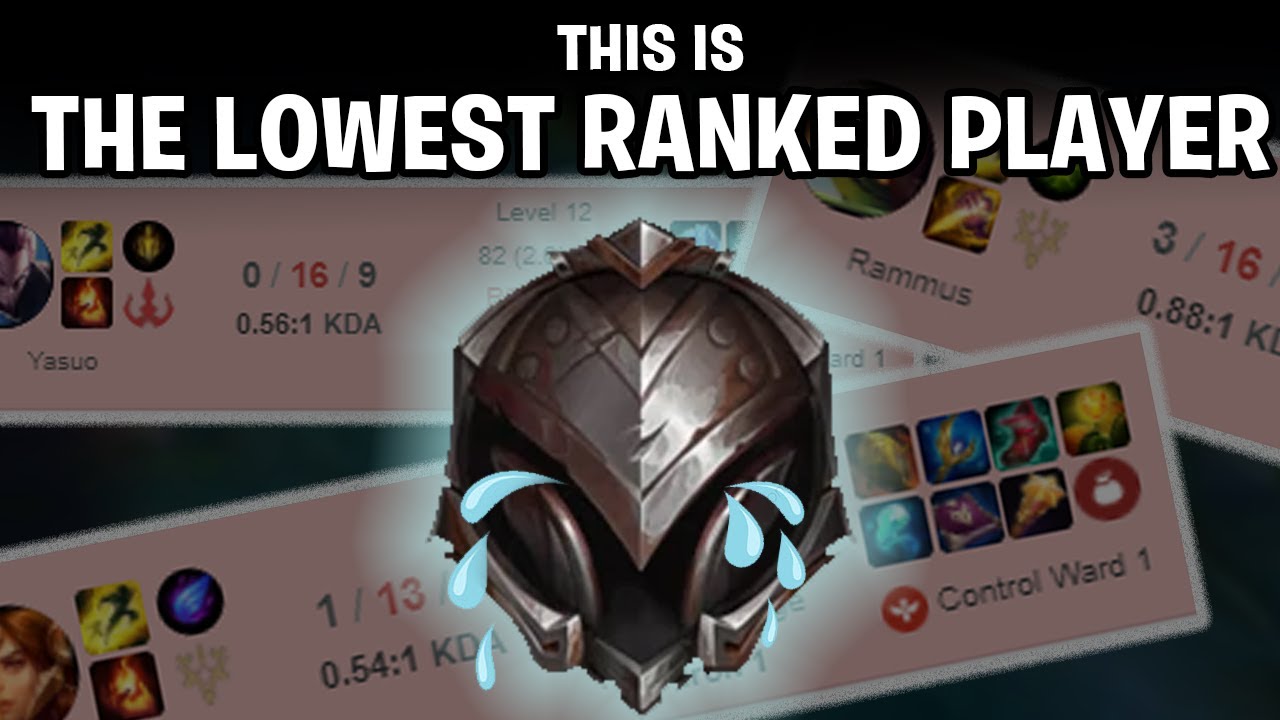 This is the Lowest Ranked Player in The World