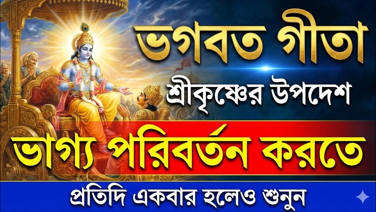 শ্রীমদ্ভগবদগীতার অমূল্য বাণী কথা, শুনুন | মন শান্ত হয়ে যাবে | Shrimad Bhagavad Gita SaarIn Bengali