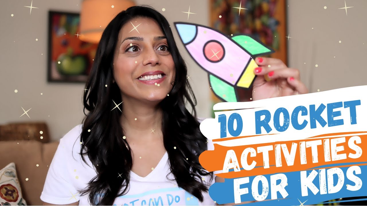 10 ROCKET THEME ACTIVITIES TO TEACH KIDS | Rocket Activity Pack & Exercises | How to Make a Rocket