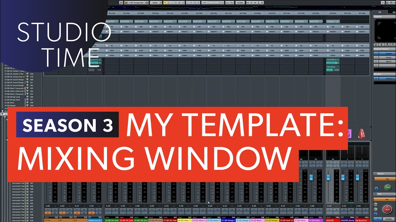 The Mixer Window - Cubase Template [Studio Time S3E12]