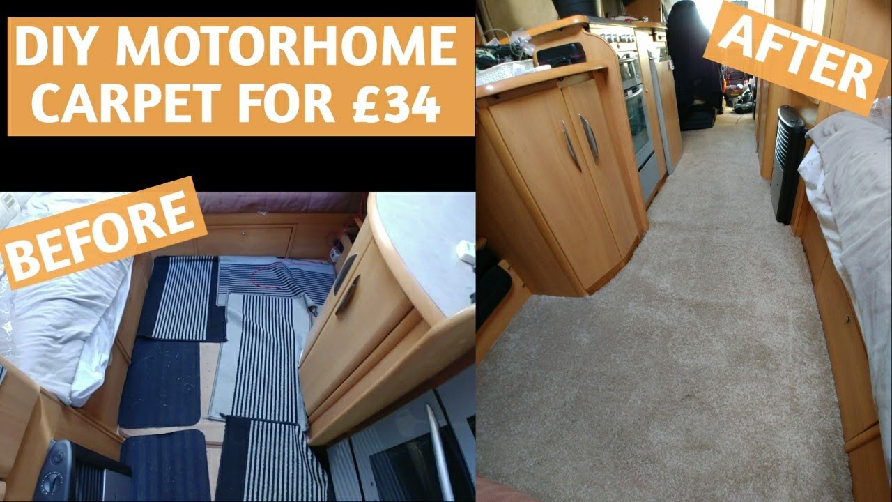 Fitting New Carpet From eBay - Full time motorhome / van life