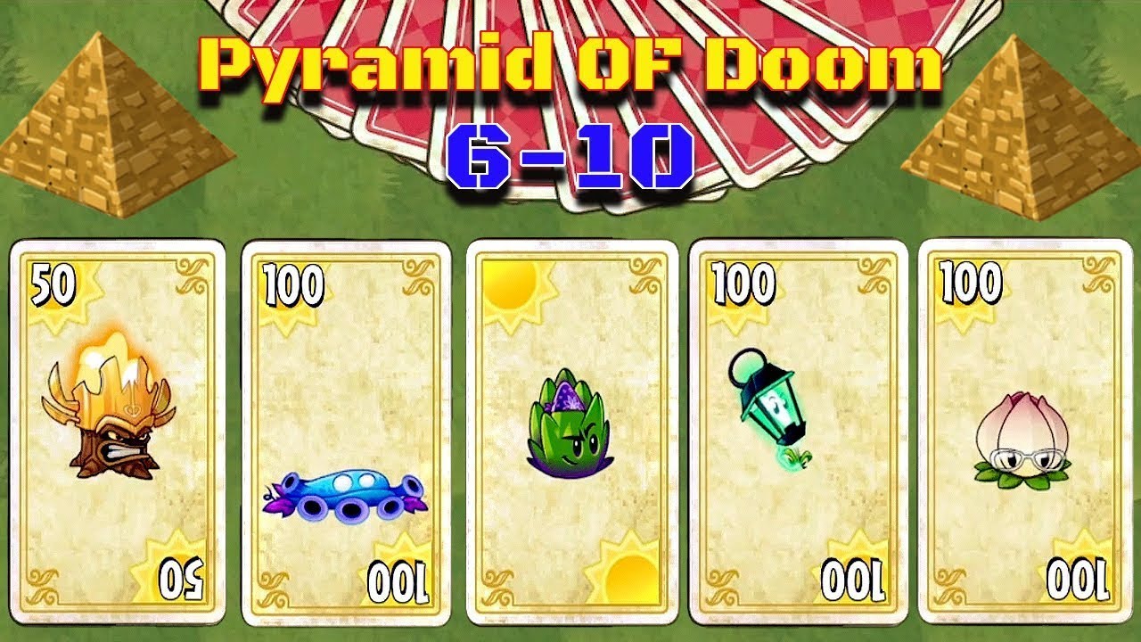 PVZ 2: Pyramid Of Doom - Level 6 To 10 | Plants Vs Zombies 2