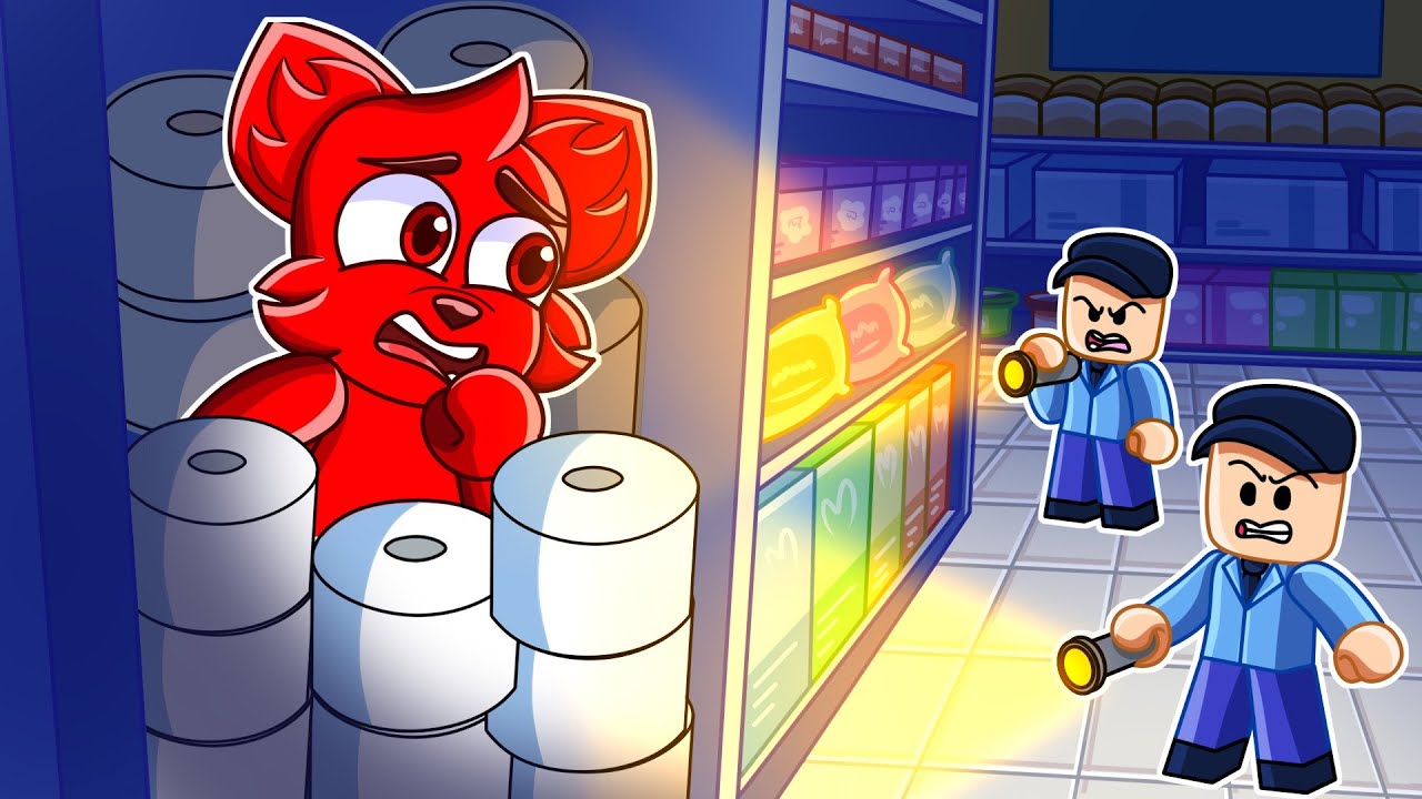 PRZETRWAJ NOC w SKLEPIE w Roblox!