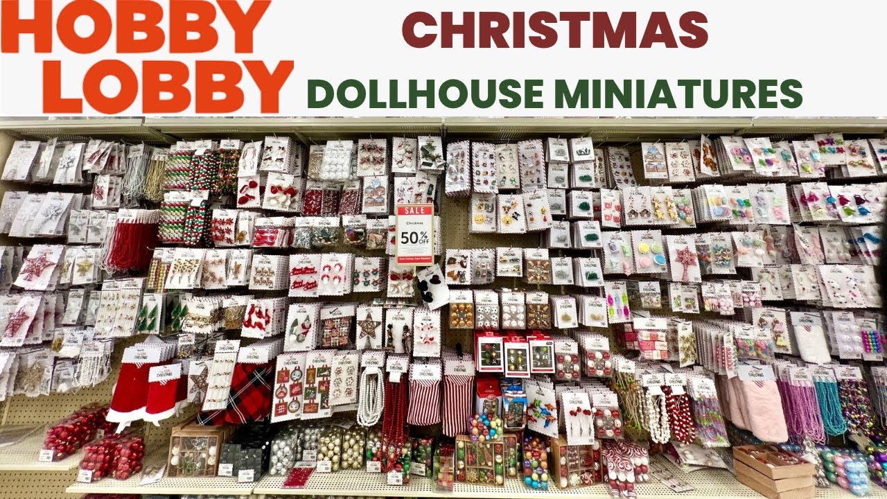 HOBBY LOBBY Christmas Miniatures for Dollhouses