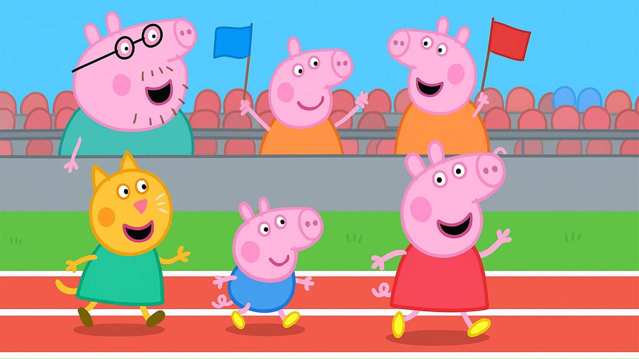 Peppa And The Fun Running Race! | Race With Friends! 🐷🥇💨 | Funny Peppa Pig Animation