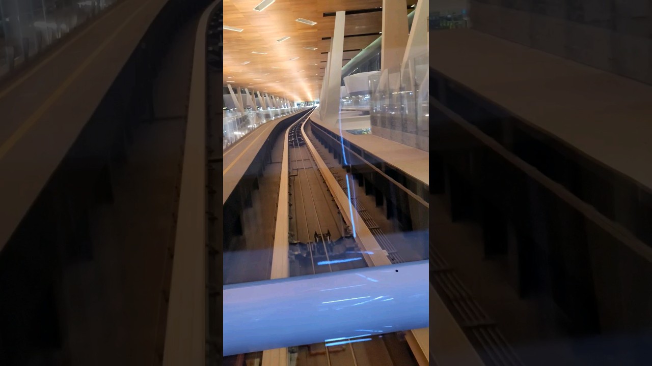 Doha Qatar airport terminal train