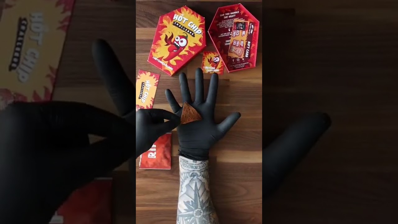 Squeezy&rsquo;s Hot Chip Challenge 🔥 #hotchipchallenge #carolinareaper #hot #satisfying #asmr