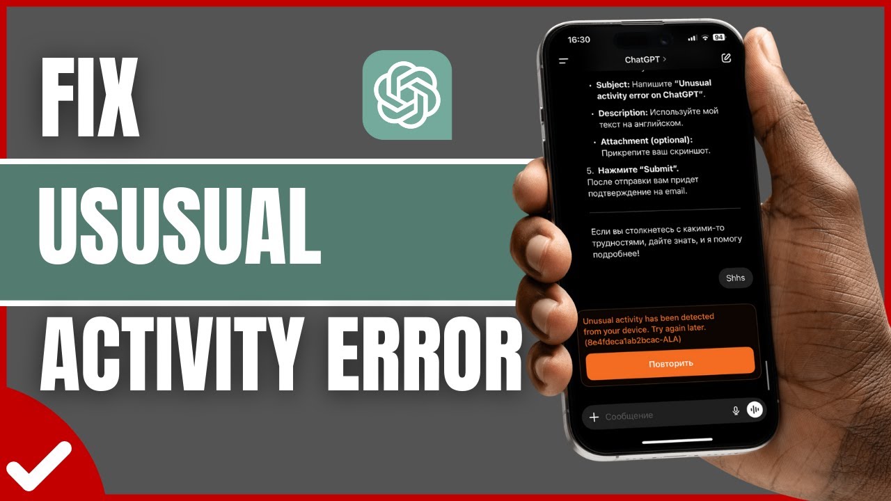 How To FIX ChatGPT Unusual Activity Error!