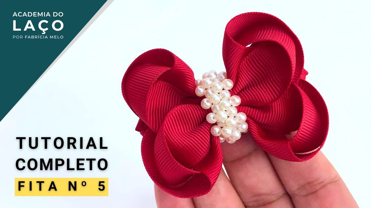 Laço Boutique Estilo Bapho na fita número 5 #novidade #pap #papdelaços