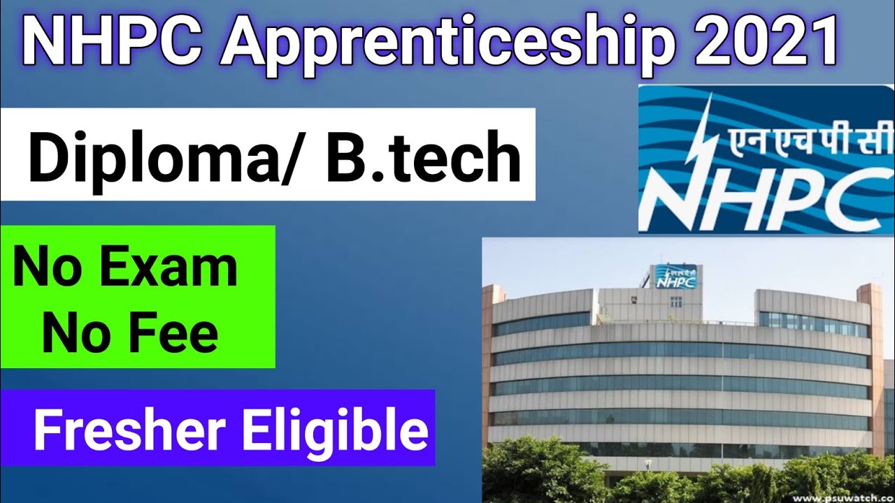 NHPC Recruitment 2021| Diploma jobs | B.tech | Fresher jobs | Diploma jobs vacancy 2021| electrical