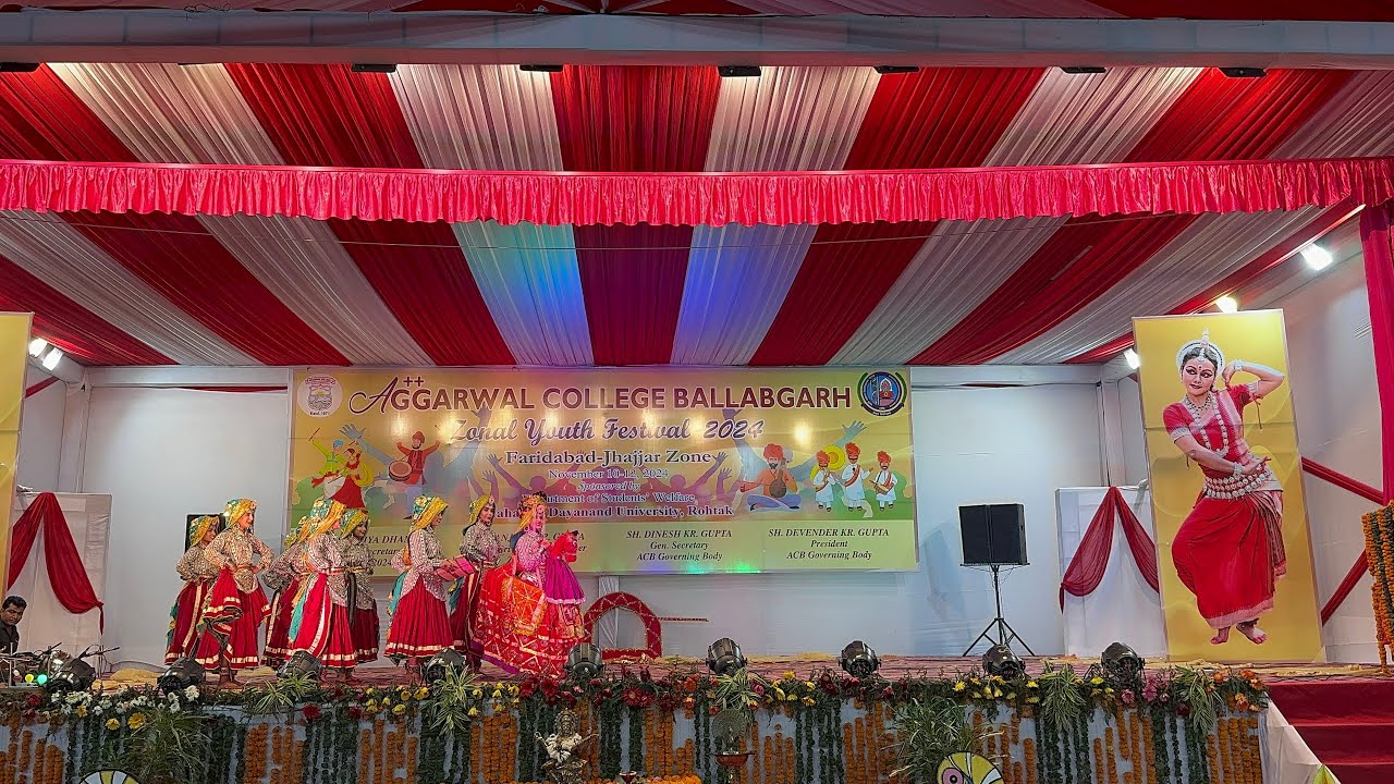 Mithi mithi baat piya haryanvi folk dance in zonal youth festival 2024 Faridabad