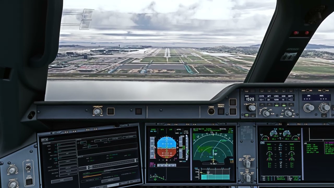 Second attempt in landing inibuilds A350 at Incheon Airport