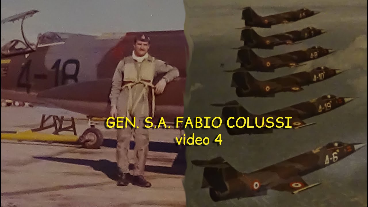GEN. S. A. FABIO COLUSSI Avaria autopilota F-104 G durante volo notturno anno 1964  video 4