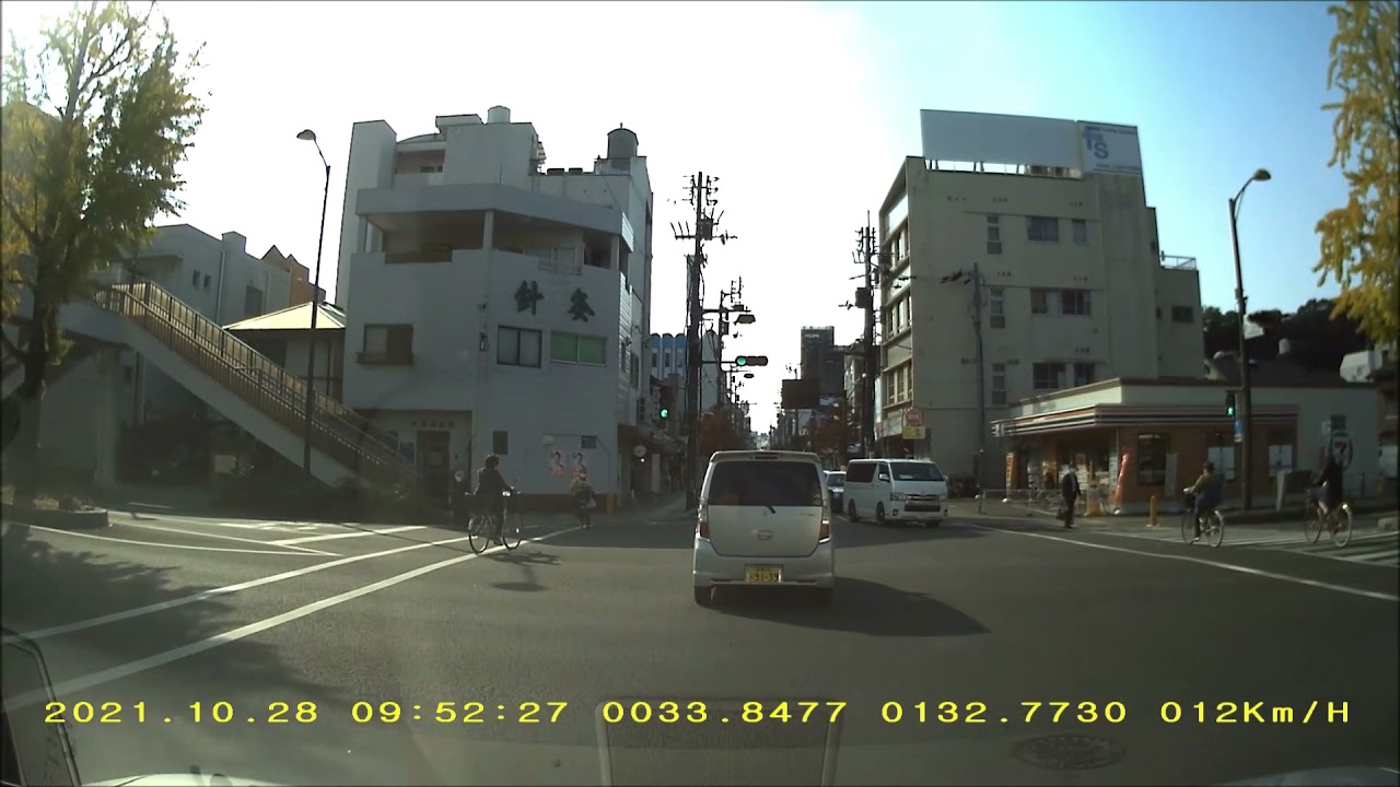 愛媛県松山市高砂町～松山市役所駐車場2021年10月28日
