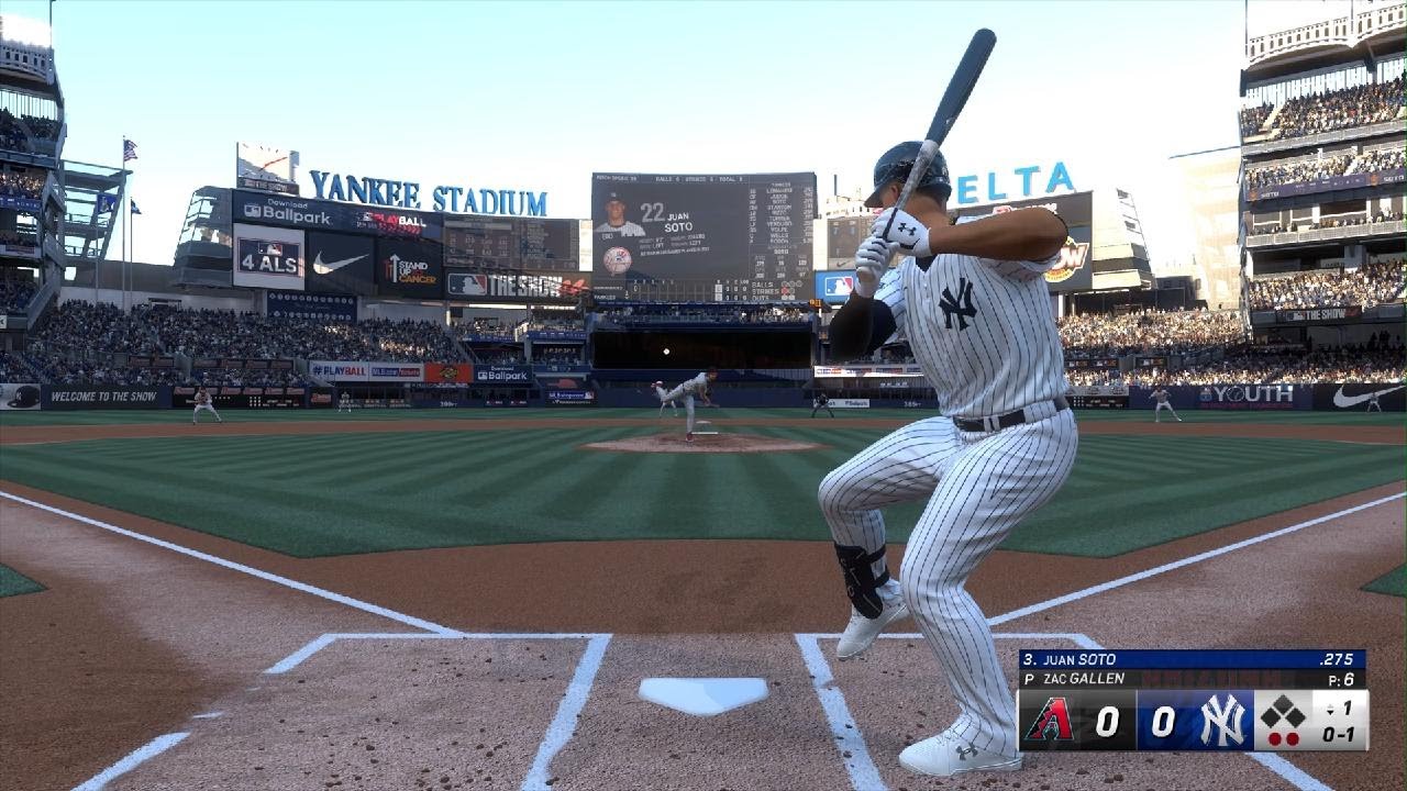 MLB The Show 24 Yankees vs Diamondbacks partido cerrado...