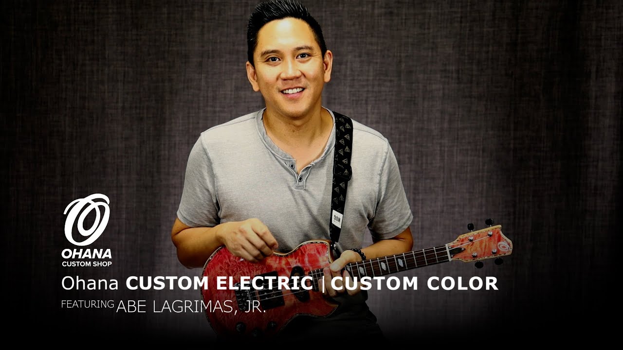 Ohana Custom Electric Tenor Uke Demo with Abe Lagrimas Jr.