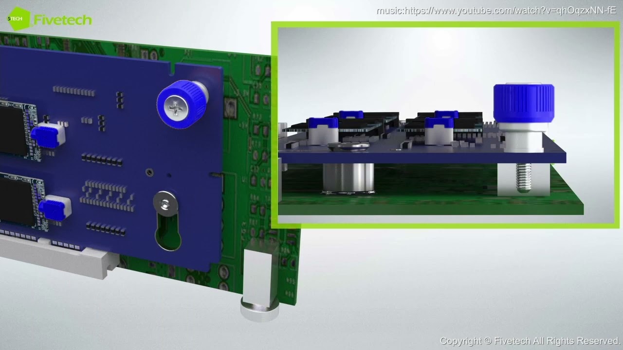 Fivetech&ndash;Latch Lock & M.2 Board Latch & Captive Screw  Application For Ai Server