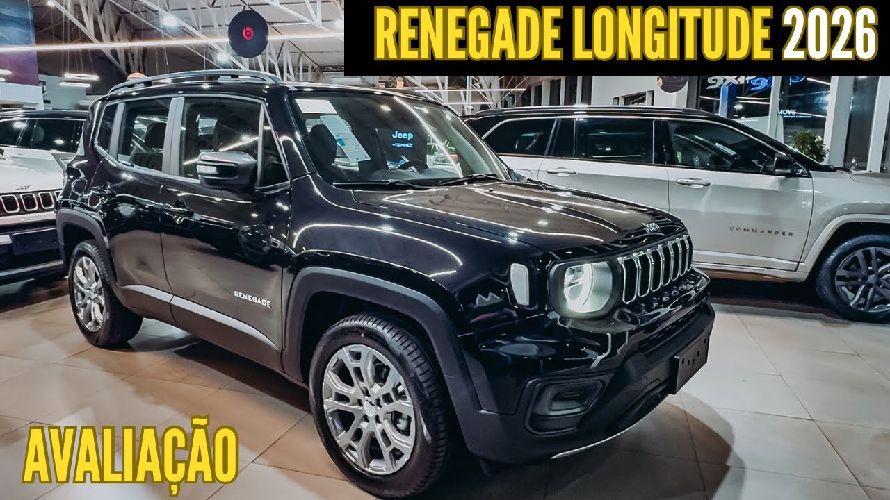 AVALIAÇÃO NOVO JEEP RENEGADE LONGITUDE 2026 EM DETALHES