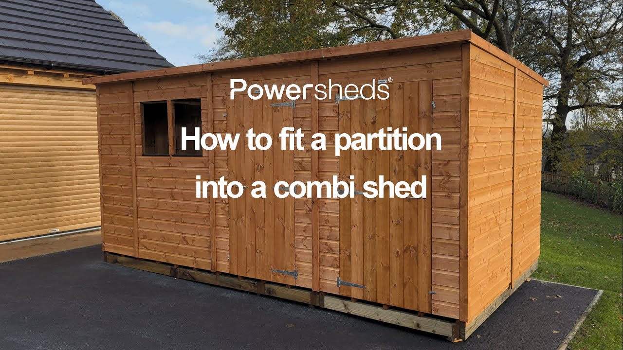 How to fit a partition into a Combi Shed - Powersheds Installation Video