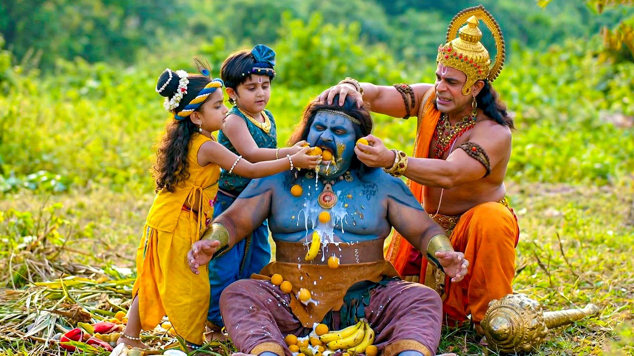 कान्हा, दाऊ और हनुमान जी ने राक्षस को सिखाया जबरदस्त सबक ! | यशोमती मईया के नंदलाला | Shree Krishan