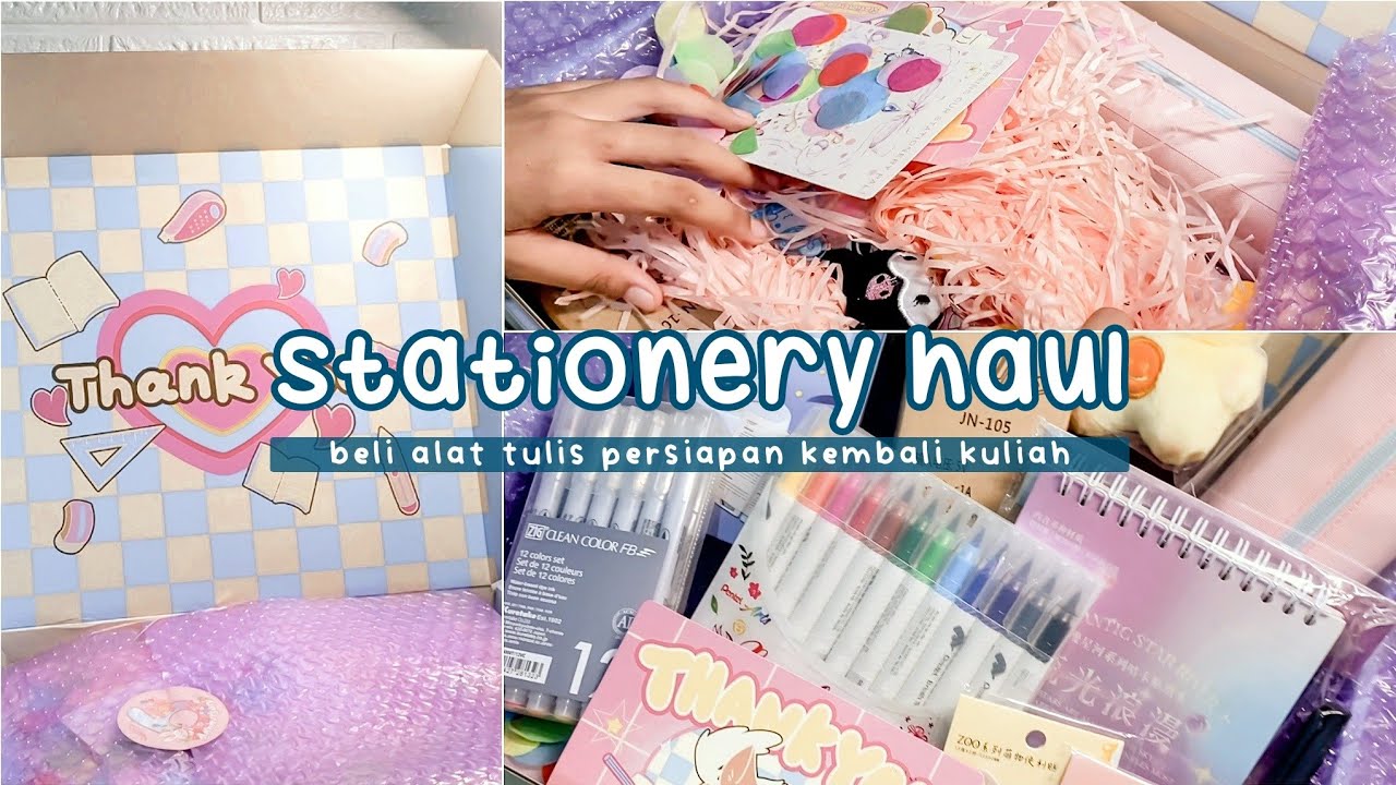 back to school stationery haul | kembali kuliah, saatnya belanja alat tulis!