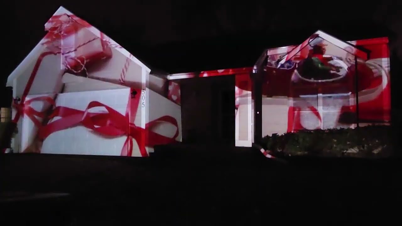 2022 Christmas Projection Mapping - Merry Christmas Ed Sheeran and Elton John