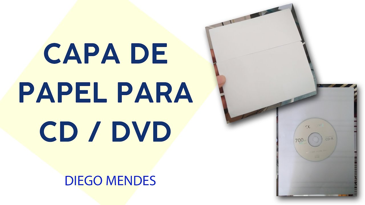 Como fazer capa de CD - DVD com papel