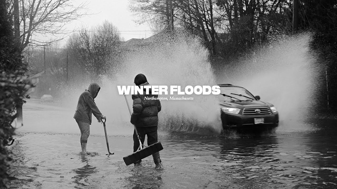 Winter Flooding in Northampton Massachusetts
