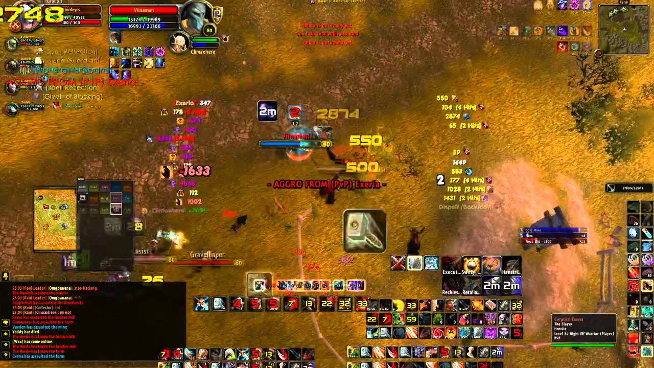 WoW 3.3.5 WOTLK - Prot Warrior pvp - Rbg (Arathi Basin (full))