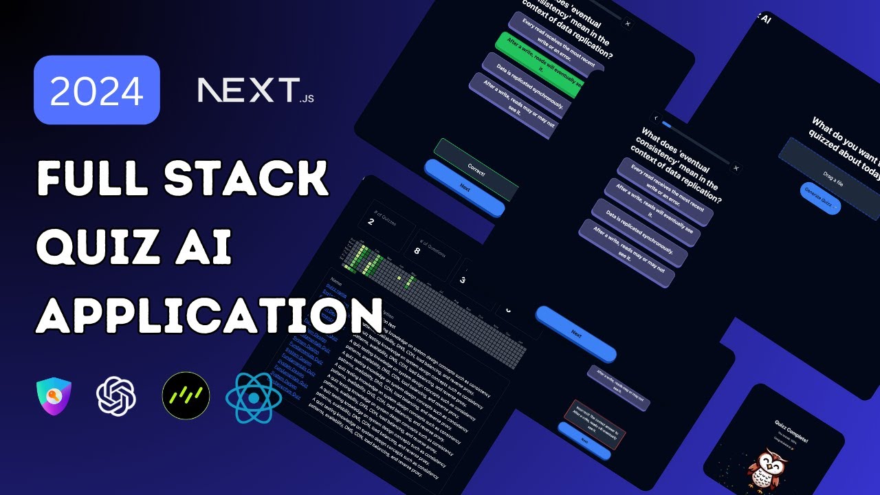 Build a Full-Stack Quiz AI Application - Next.js, Drizzle, TypeScript, Stripe, OpenAI (2024)
