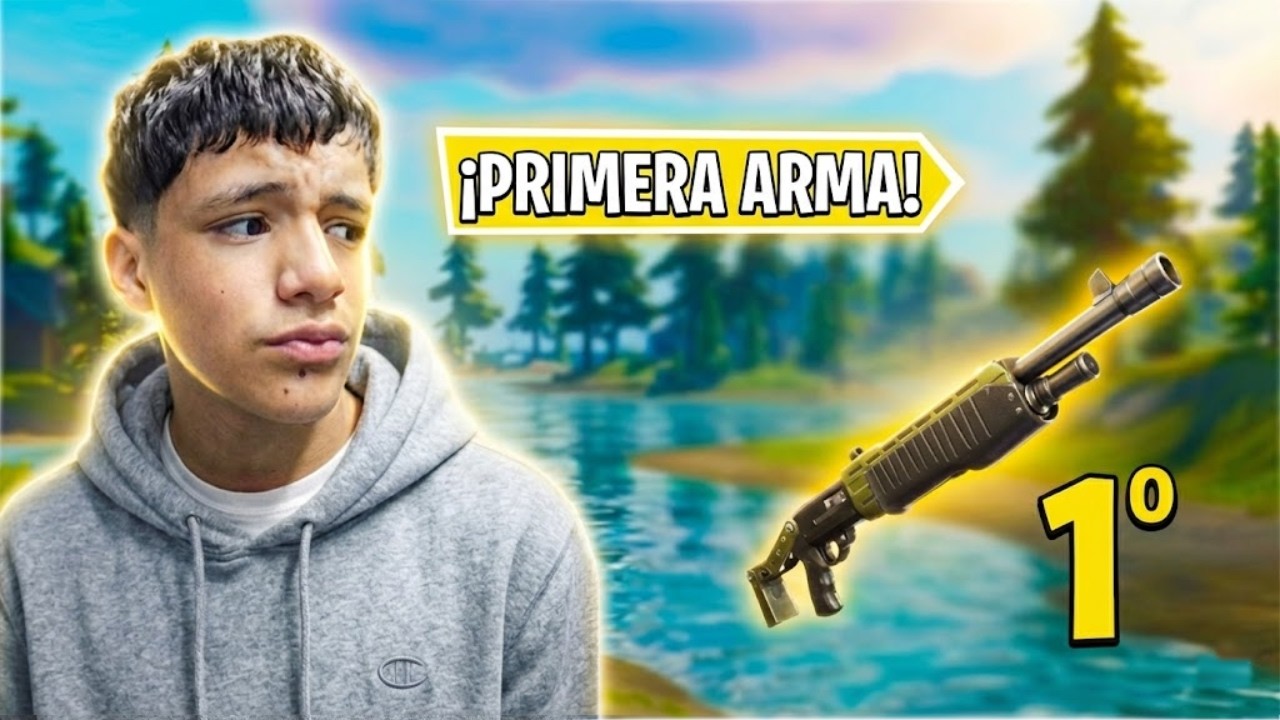 Fortnite PERO solo usando la PRIMERA arma que OBTENGA!!