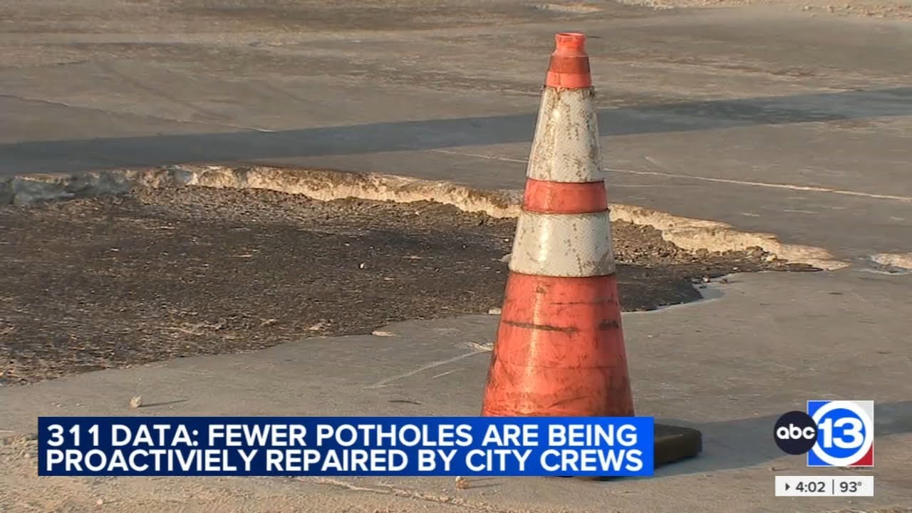 Houston data shows fewer potholes are being proactively repaired by city crews