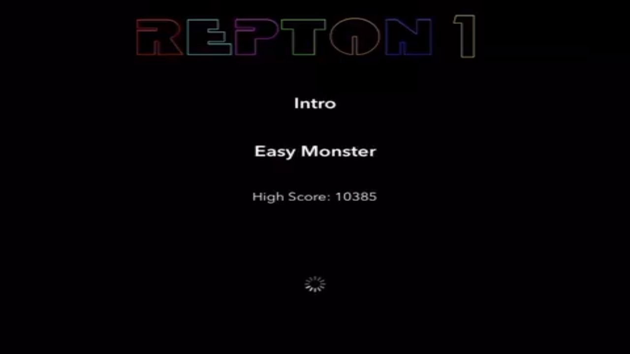 Repton 1 - Intro Easy Monster Walkthrough (Retro Game)