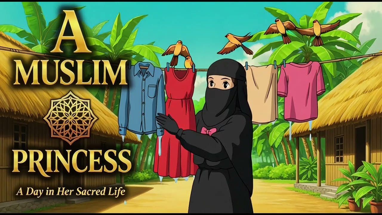 A Muslim princess | Studio Ghibli-Style Islamic Anime | Peaceful Spiritual Animation