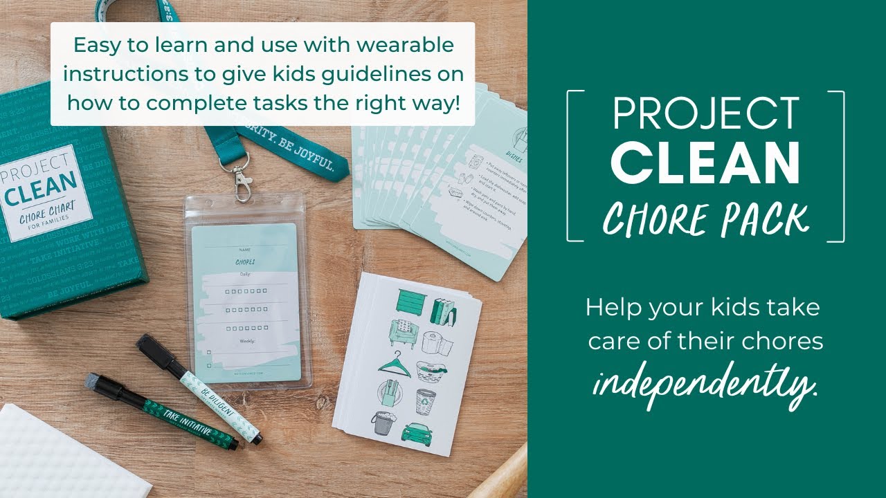 Project Clean Chore Chart Pack for Kids
