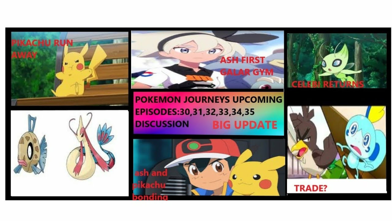 POKEMON JOURNEYS UPCOMING EPISODES|EPISODE-30&31&32&33&34&35|BIG UPDATE|TRADE?|ASH GALAR GYM BATTLE|